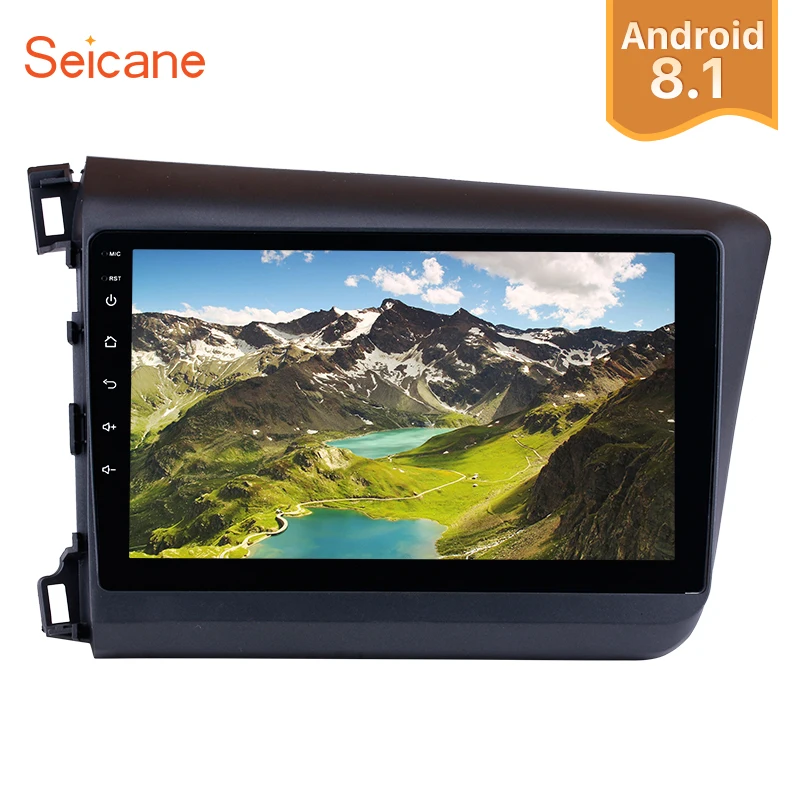 Seicane 1Din gps стерео Android 8 1/8 0 10 1 дюймов Автомагнитола для 2012 Honda Civic мультимедийный
