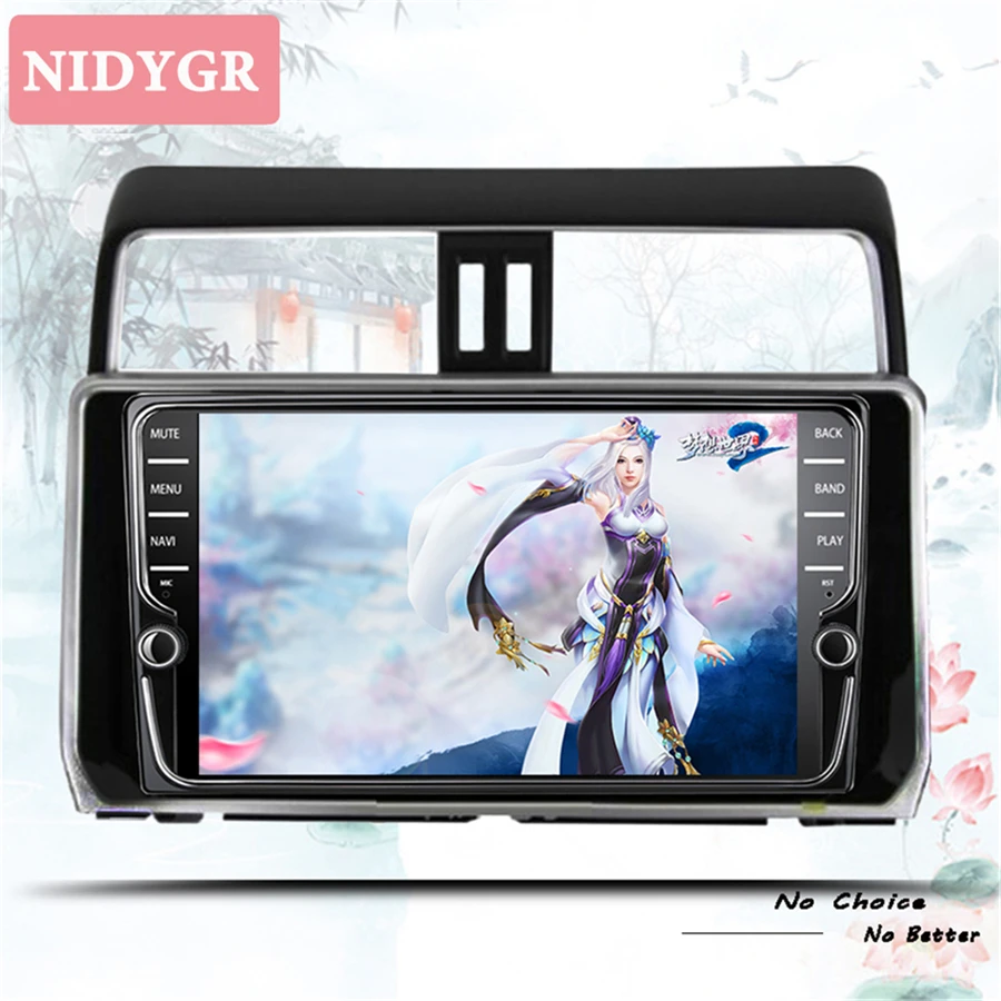 Автомобильный мультимедийный DVD плеер 8 ядер 2 din 9 дюймов Android 10 0 для Toyota PRADO 150 2018 2019