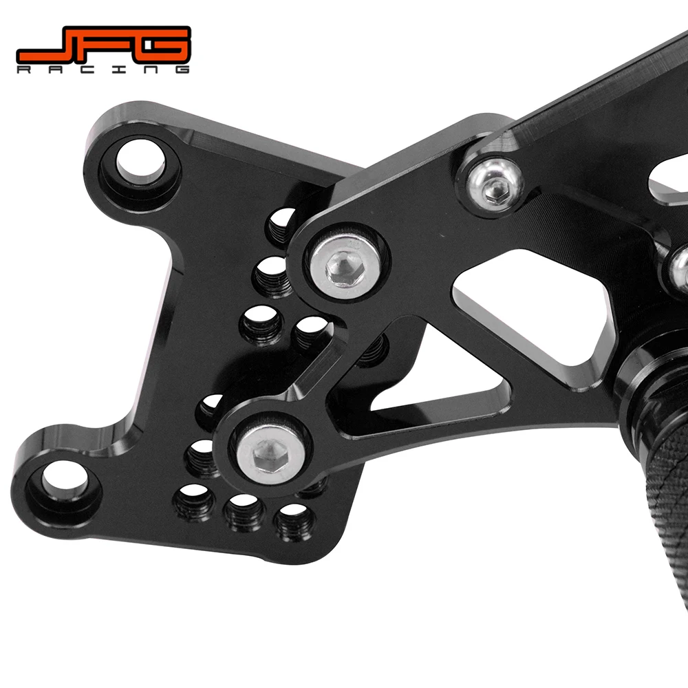 

Motorcycle Aluminum CNC Adjustable Footpegs Foot Pegs Pedals Rest Rearset For TRIUMPH T595 T509 955i SPEED TRIPLE -10