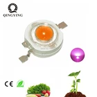 Светодиодный светильник для выращивания растений высокой мощности, 1 Вт, 3 Вт, полный спектр, чип 400-840nm, светодиодный Диод для выращивания растений в помещении, 300 мА, 600 мА