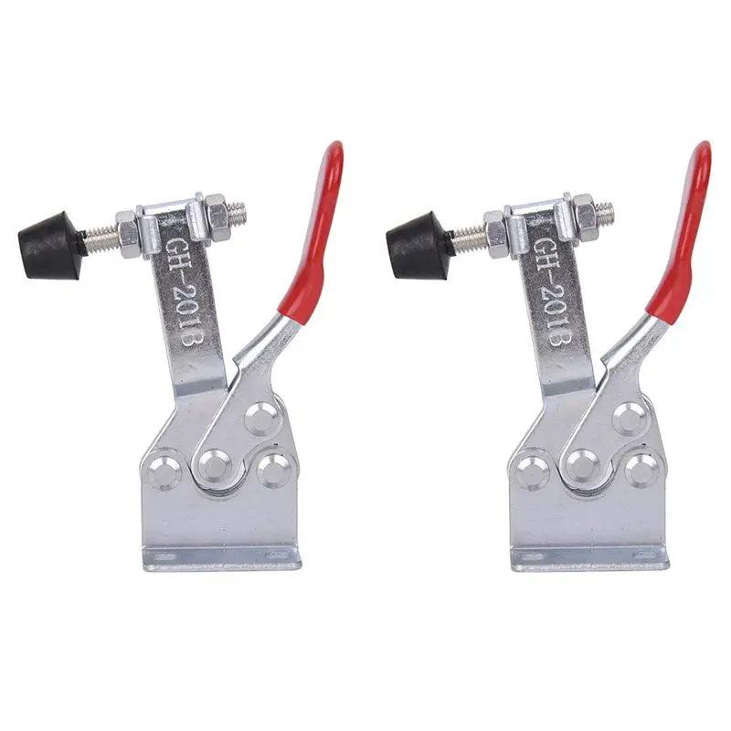 Hand Tool Toggle Clamp 201B Antislip Red Horizontal 201-B Quick Release 4Pcs | Инструменты