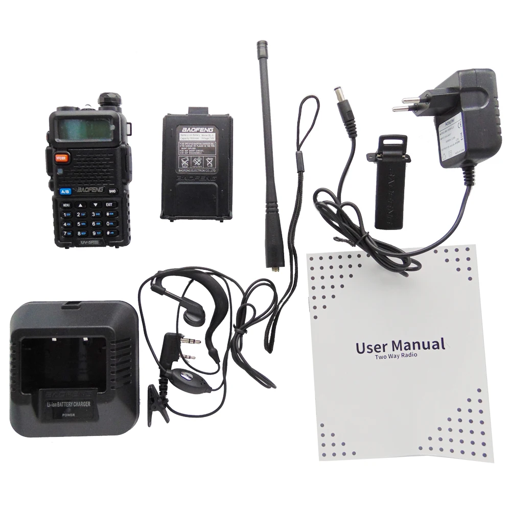 2021 Baofeng UV 5R трехдиапазонный Портативный иди и болтай Walkie Talkie VHF UHF 136 174 МГц 220 260 400 520