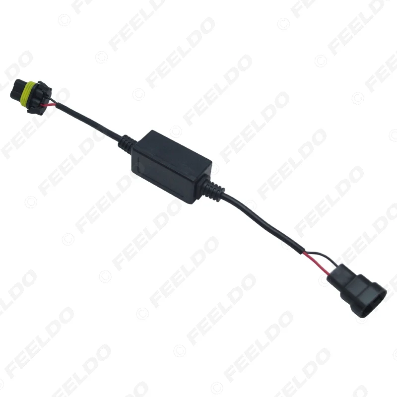 Автомобильный светодиодный налобный фонарь FEELDO без ошибок предупреждающий