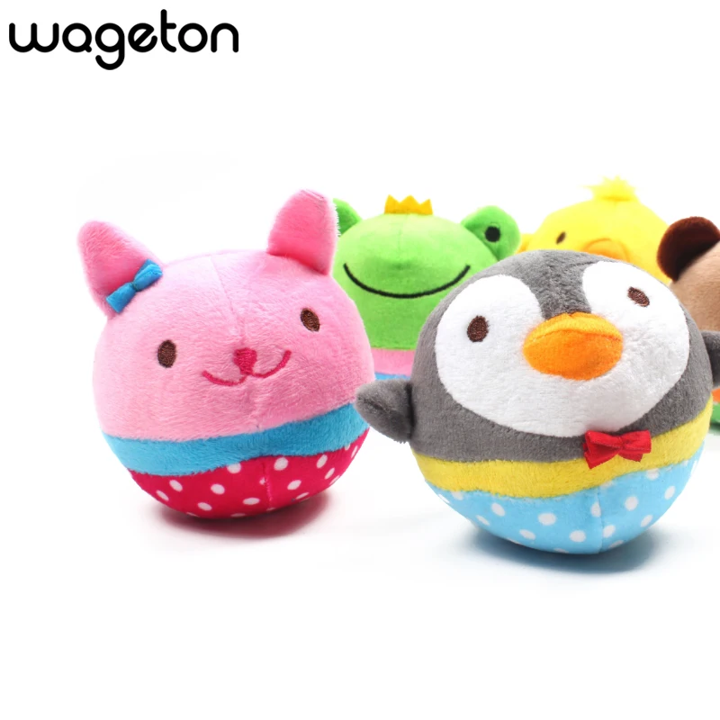 Wageton флисовые игрушки для собак в форме животных пищащие домашних жевательные