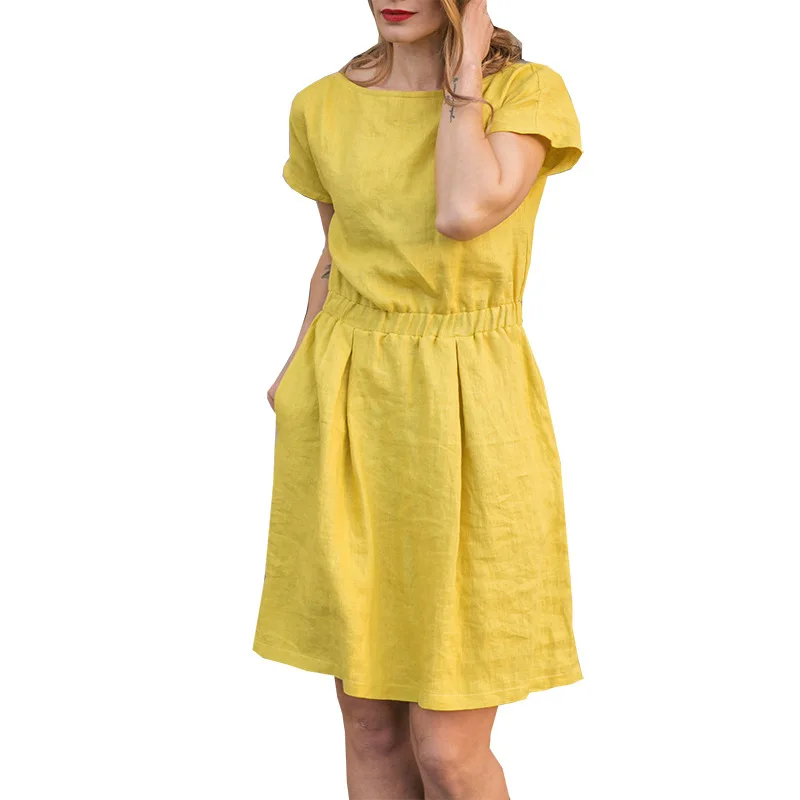 BAMBOOBOY Женская летняя обувь Стиль Feminino Vestido Хлопковая повседневная женская одежда