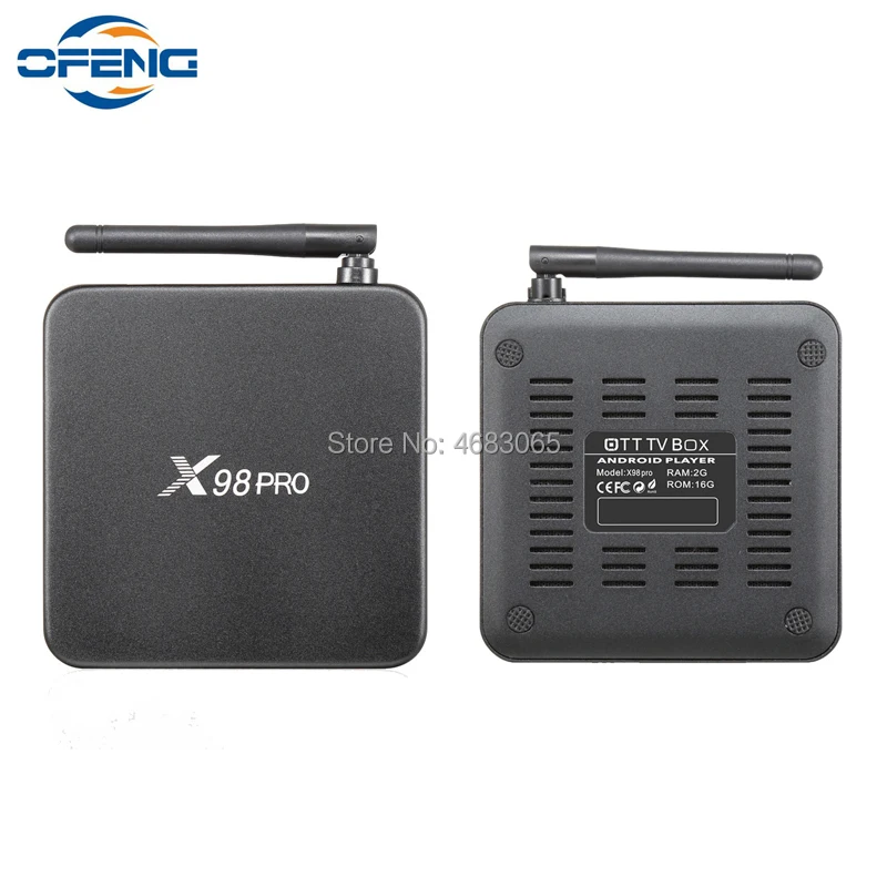 Приставка Смарт ТВ X98 PRO Android 6 0 2 + 16 ГБ Amlogic S912 8 ядер 4/5 ГГц Wi Fi|ТВ-приставки и