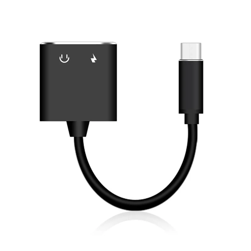 2 в 1 Тип C до 3 5 мм для наушников Aux конвертер Usb адаптер Зарядное устройство аудио