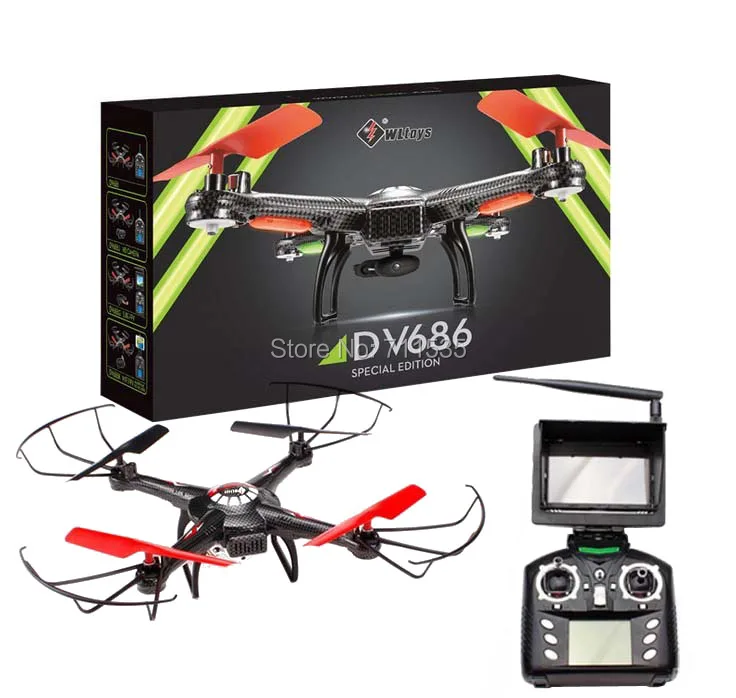 Дрон WLToys V686G с видом от первого лица 2 4 ГГц канала 5 8 ГГц|Радиоуправляемые