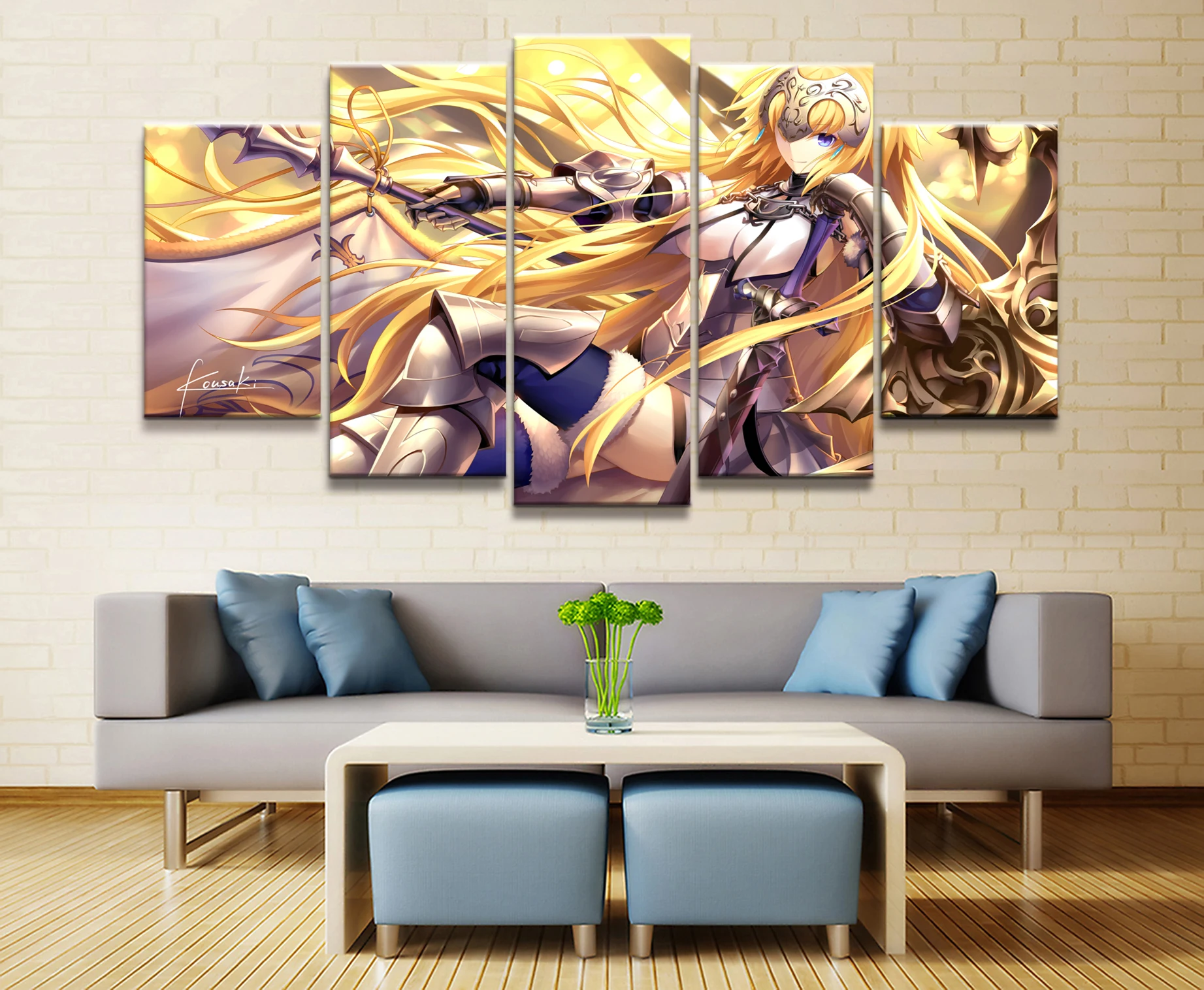 5 шт. Мультяшные картины художественные милые сексуальные fate grand order аниме плакаты