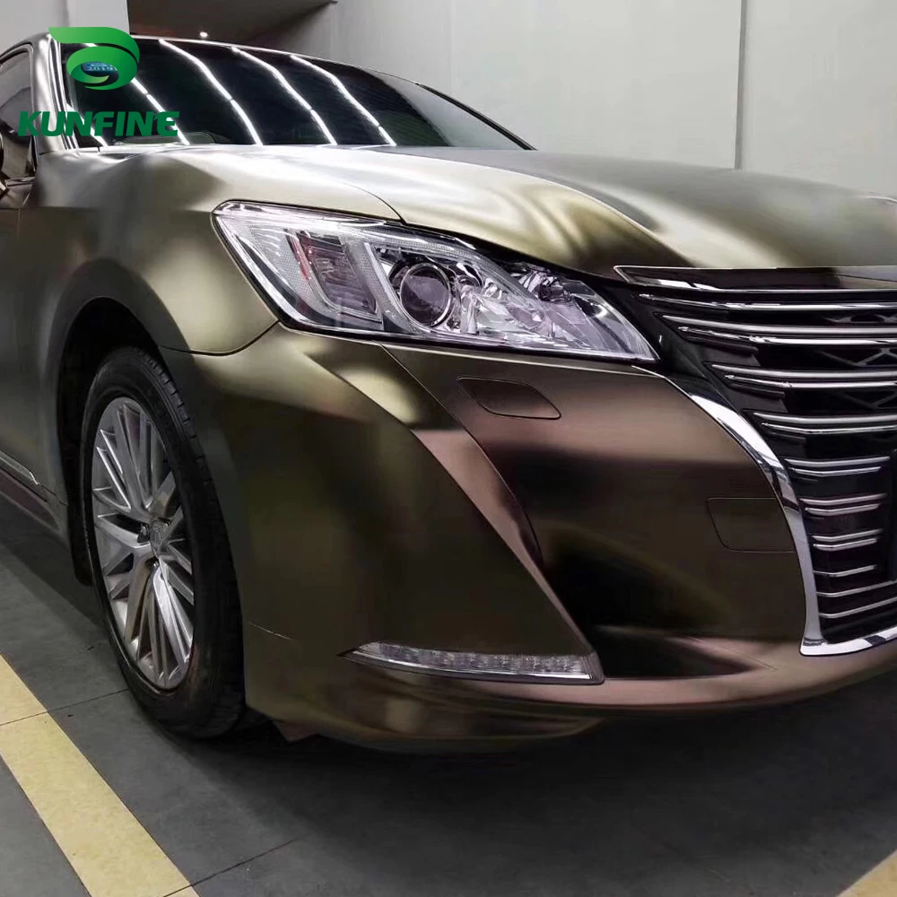 Автомобильный Стайлинг обмотка электро оптическая золотисто коричневая