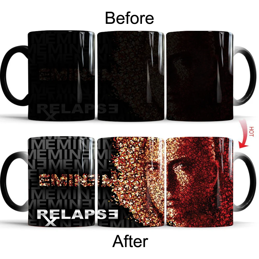 Волшебная кружка Eminem кофейные кружки пивной чай керамическая чашка меняющие