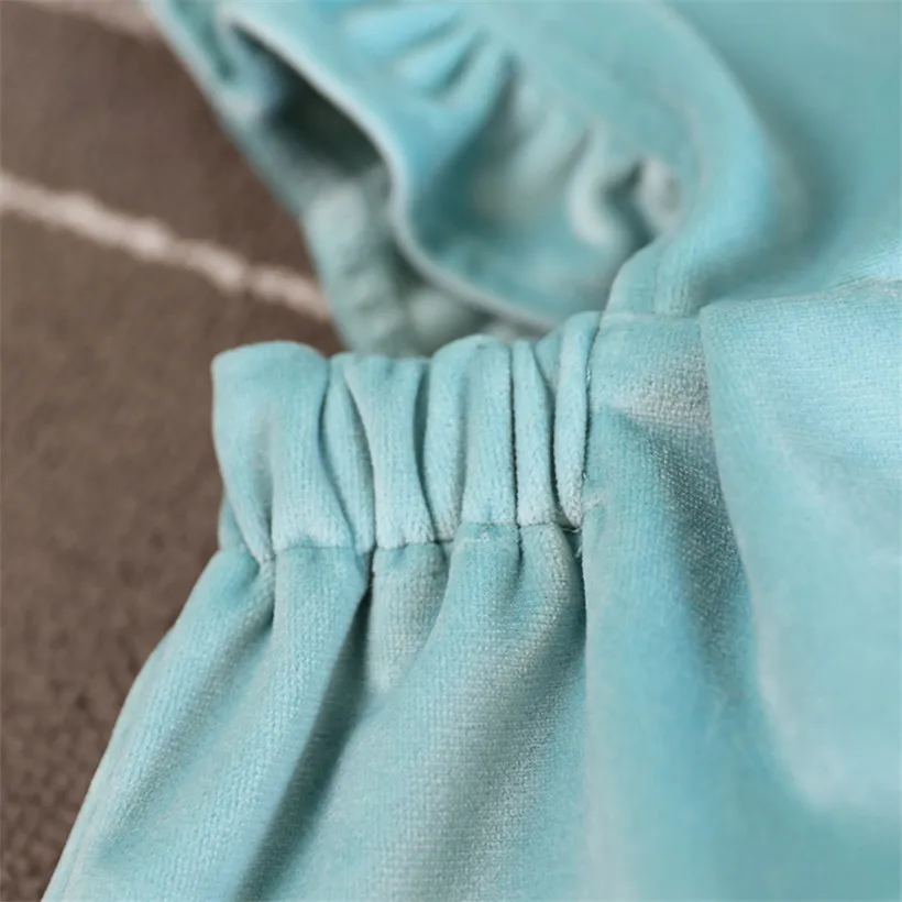 1-4T kids winter/autumn clothes girls sleevess flare sleeve sweet infant/toddlers gold velvet dress princess style wedding&ampparty | Детская