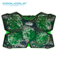 coolcold laptop cooling pad ultra quiet laptop cooler stand with 5 led fans 2 usb port gaming cooling pad
