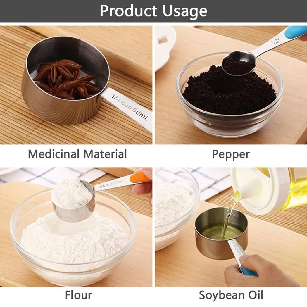 10 шт. Защита окружающей среды прочные мерные чашки инструменты ложки кухня | Дом и