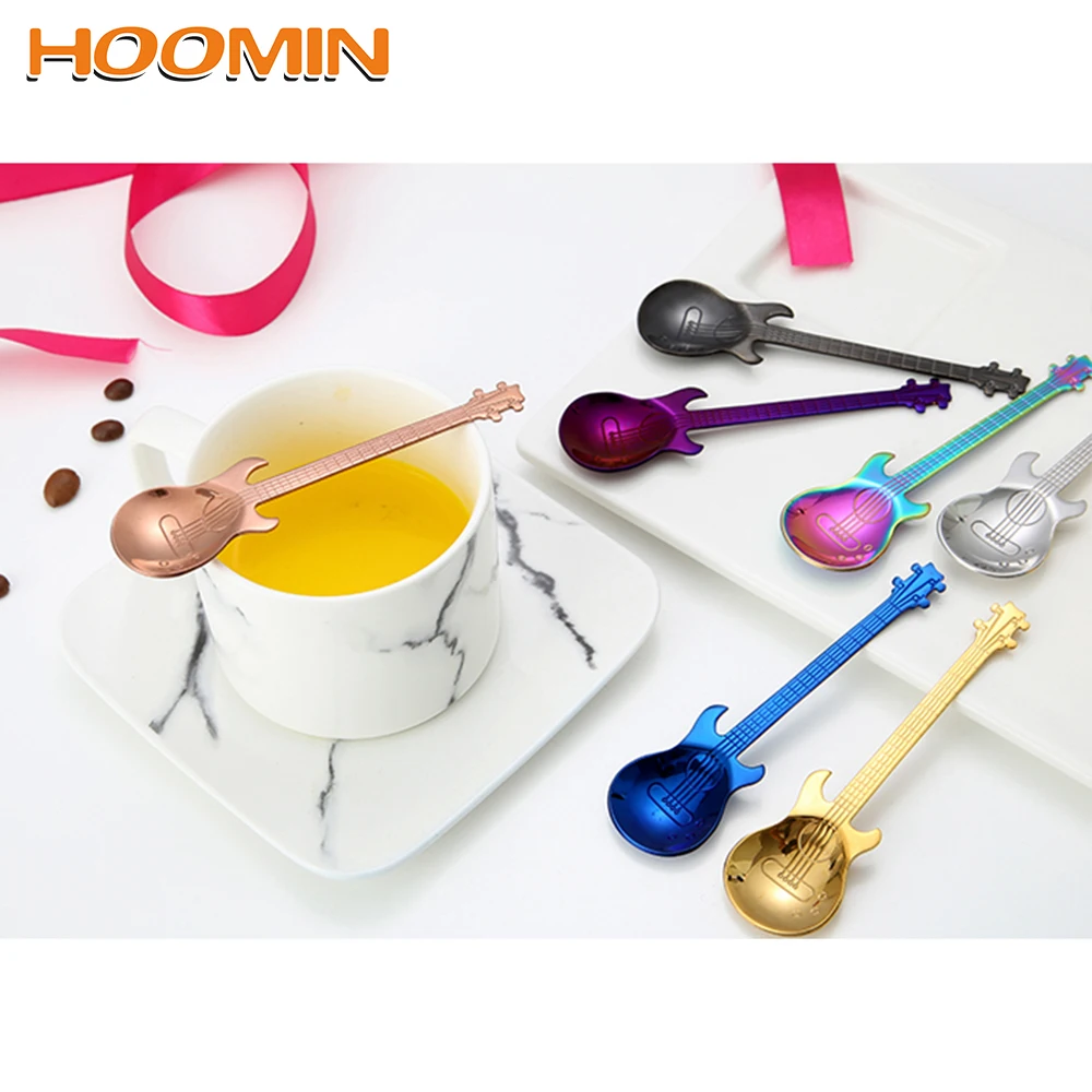 HOOMIN небольшой Чай ложка для чая и кофе ложки с длинной ручкой мороженого Десерт