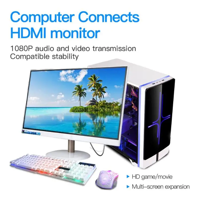 Vanpower цифровые кабели 1 8 м порт дисплея к HDMI кабелю позолоченный 1080P Адаптер DP