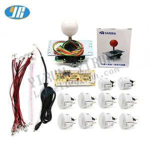 Оригинальный Sanwa, Япония, стандартный джойстик, встроенная кнопка USB для ПК, кодировщик с нулевой задержкой для JAMMA MAME, аркадная игра, набор сделай сам
