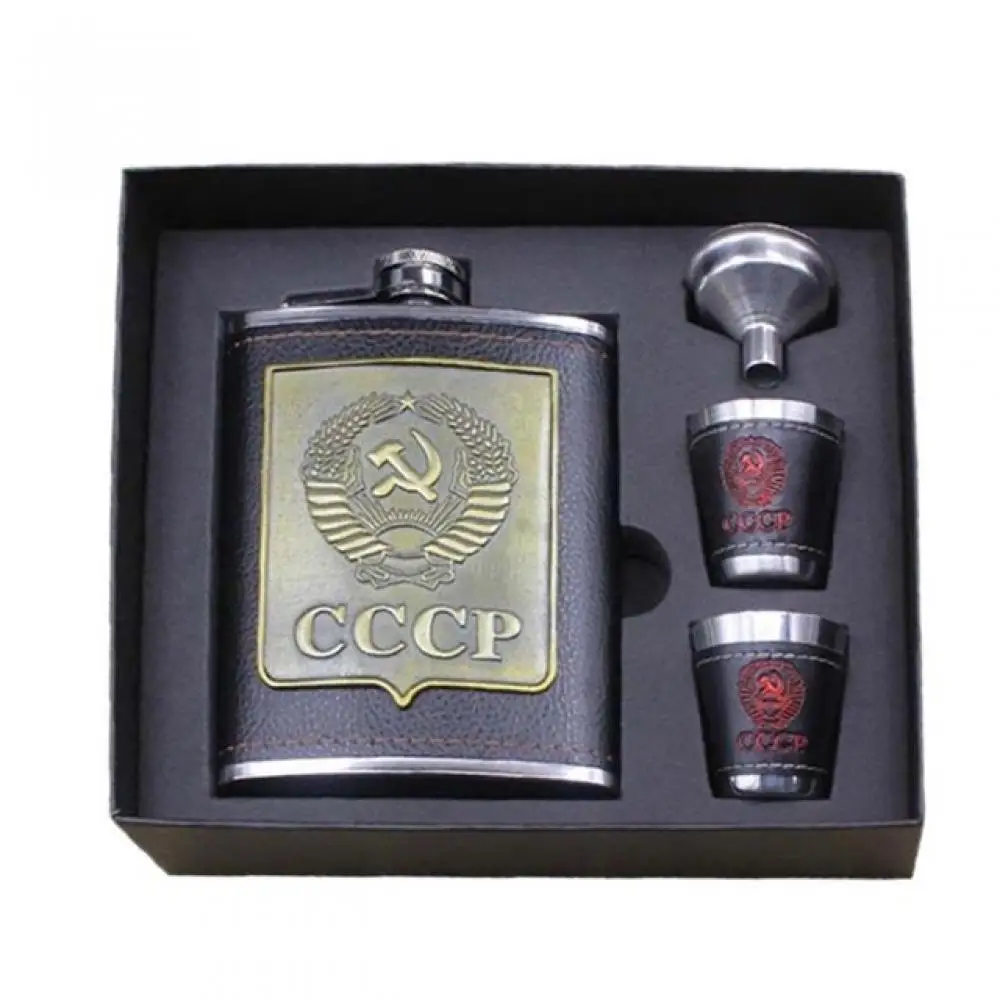 Steel Alcohol Wine Cups Flasks For Whiskey 8oz Stainless Flask Hip Kit Outdoor Bottle Travel Funnel | Дом и сад