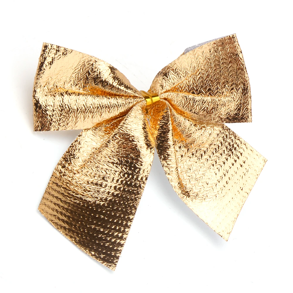 12 шт. красивый бант Рождественский орнамент Новогодняя елка фестивальные