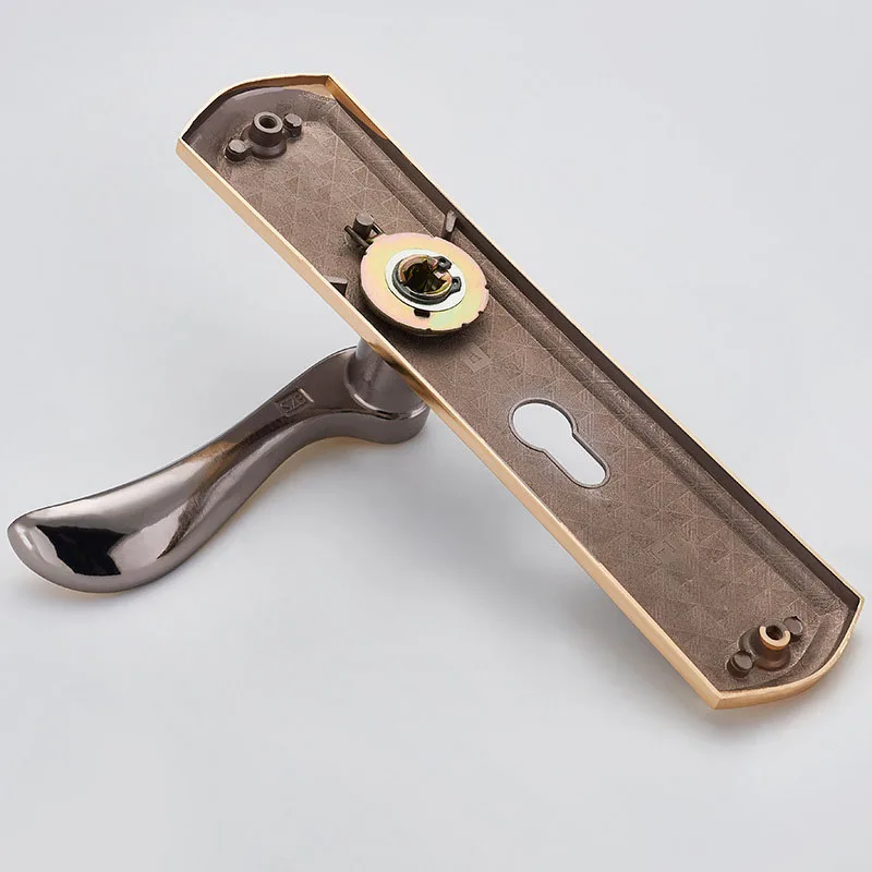 Новый простой сплав раздвижной дверной замок ручка Keyed защелка для двери