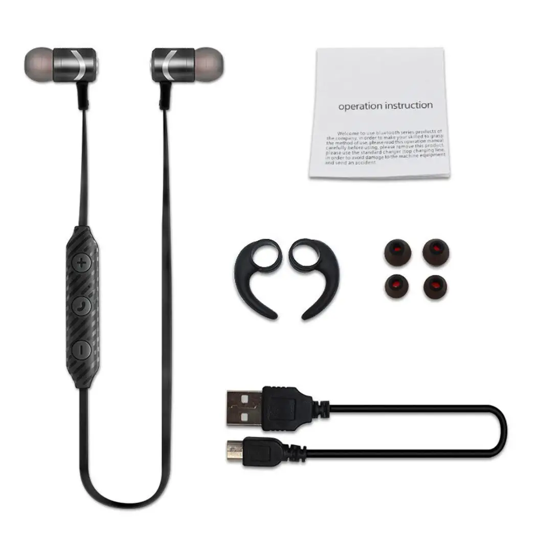 Общие стерео наушники вкладыши свободные руки Спорт 10 метров 4 1 Bluetooth Магнитная