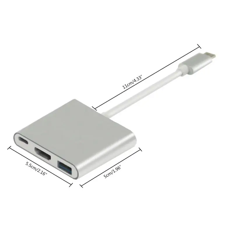 USB C HUB HDMI адаптер для Macbook Pro Type Hub Hdmi 4K 3 0 порт с быстрой доставкой | Электроника
