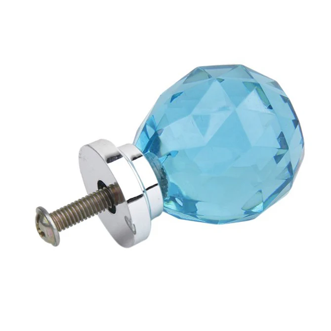 1Pc Acrylic Drawer/Cabinet/Bin/Door/Cupboard Pull Knob---Blue | Обустройство дома