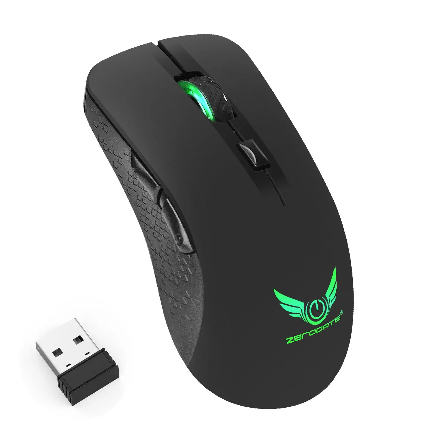 ZERODATE X90 USB 2 4 GHz беспроводная мышь красочная дышащая подсветка 2400 точек/дюйм