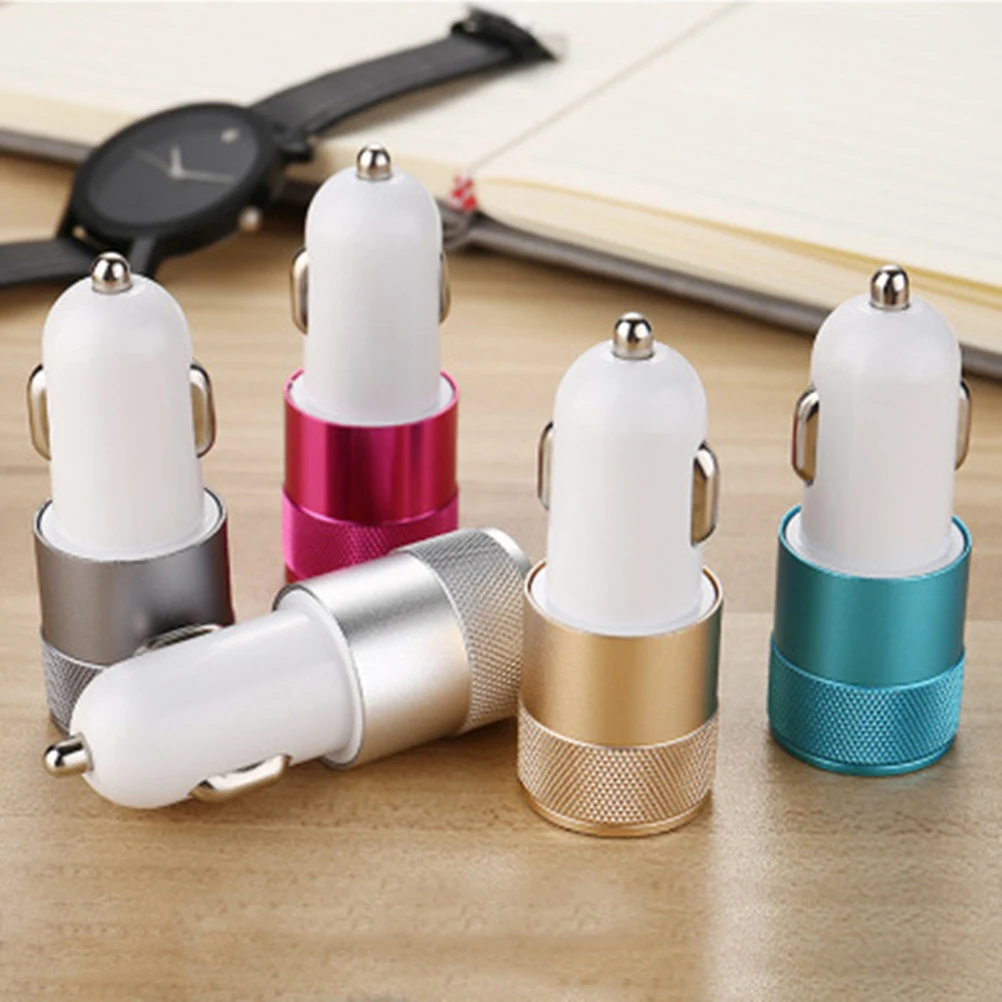 Два порта USB Автомобильное зарядное устройство 2.1A батареи зарядные устройства