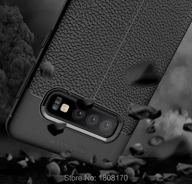 C-ku для Samsung Galaxy S10 S10E Plus OPPO Realme U1 личи Гибридный чехол из мягкого ТПУ прочный Чехол