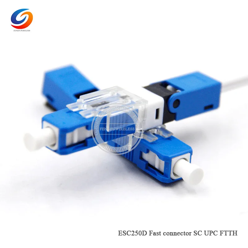 50 шт./лот ESC250D оптический патч корд FTTH волоконно разъем SC/UPC Волоконно соединитель
