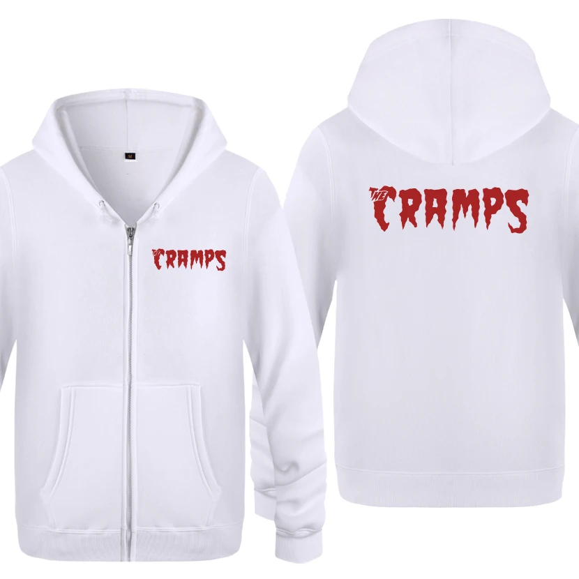 Мужские свитшоты на молнии с капюшоном The Cramps Rock Band флисовые толстовки 2018 |