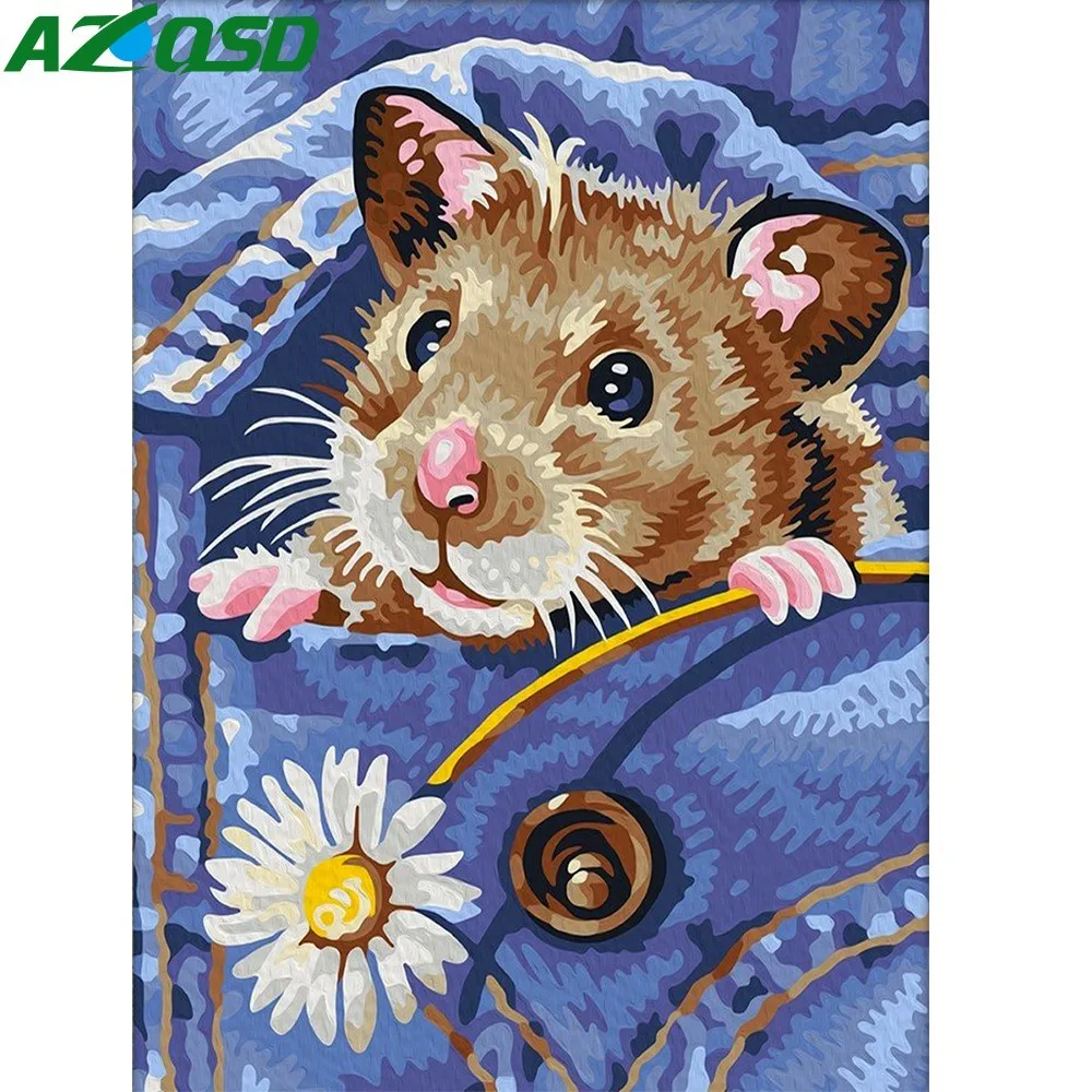 AZQSD Алмазная вышивка мышь мультфильм Сделай Сам полная квадратная картина