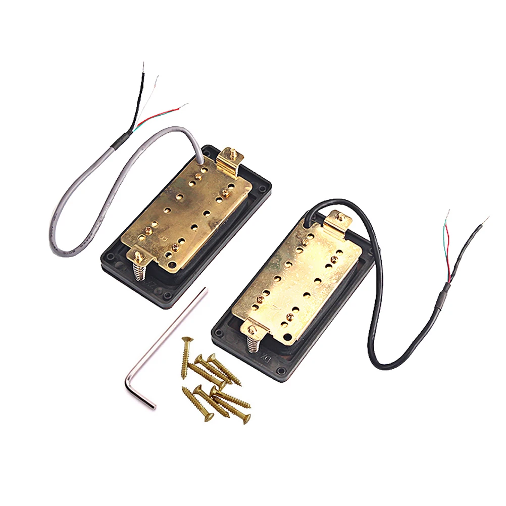 

Rosewood Gold Screws Humbucker Pickups for Electric Guitar Replacement Parts Accessory(GMC24)