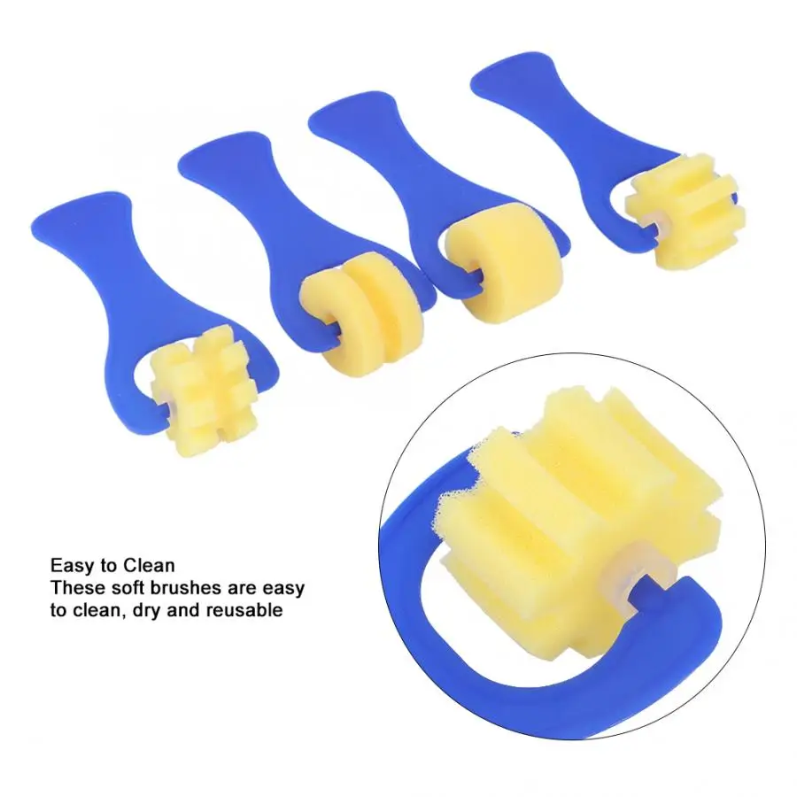 4 шт. Детские губки для рисования роликовые кисти набор детский инструмент DIY