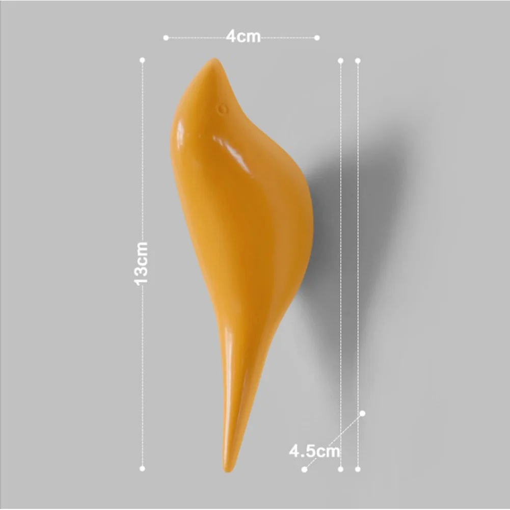 Настенные крючки для украшения птиц деревянные зерна из смолы двери спальни в