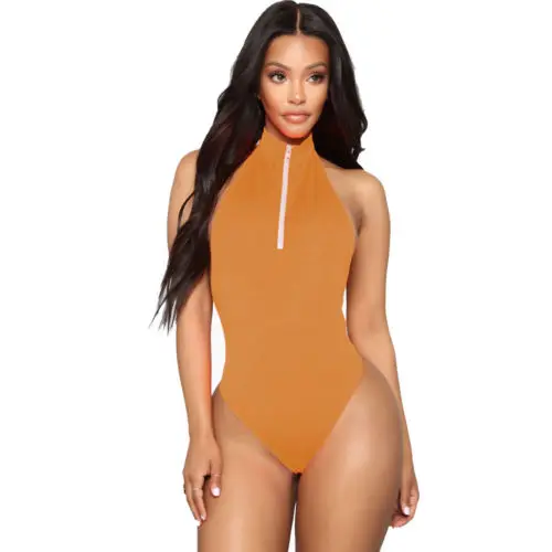 

2019 New Women Sleeveless Bodysuit Bodycon Romper Jumpsuit Stretch Leotard Top Blouse