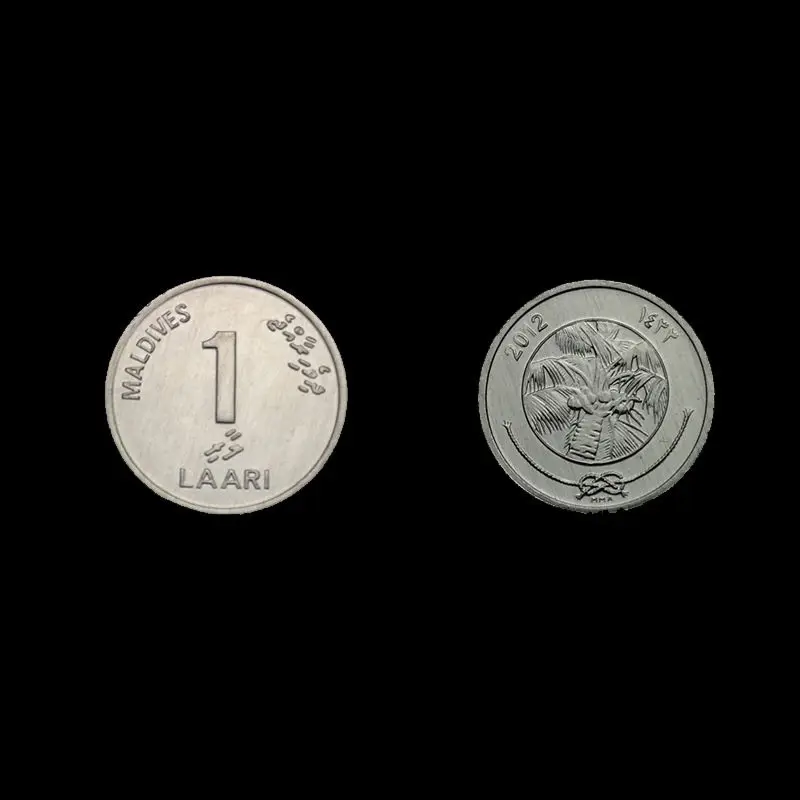 Maldives 1 Laari 2012 KM #68 одна монета UNC нераспространенная коллекция и подарок азиатские