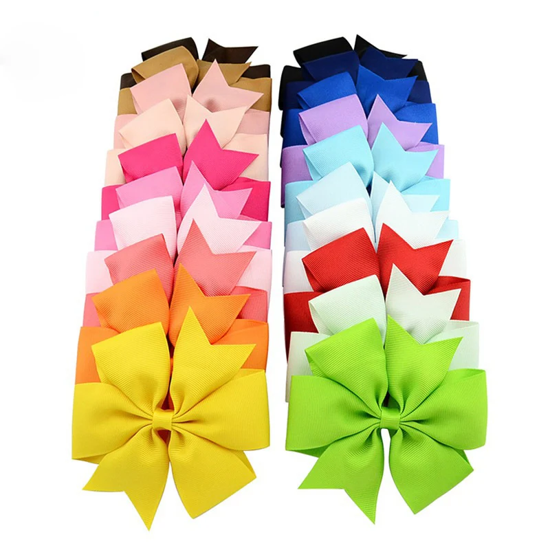 Школьные заколки для волос с бантом 4 5 дюйма|girl hair bows clip|bow cliphair bow clip |