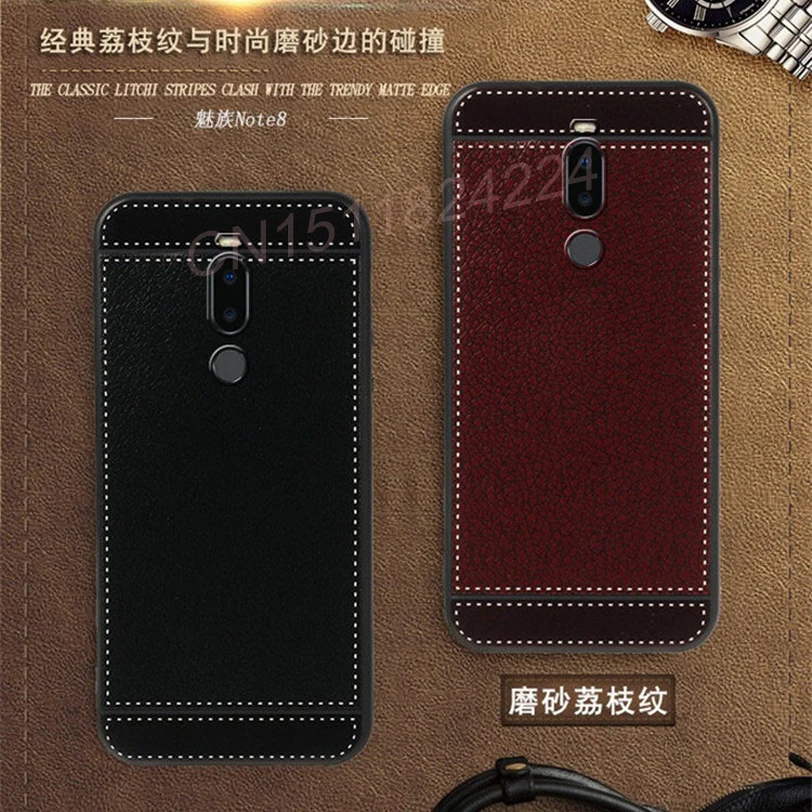Чехлы из ТПУ для Meizu M6T 16 чехол телефона Pro 7 6 plus кожаный V8 M3 M5 M6 Note мягкий задней