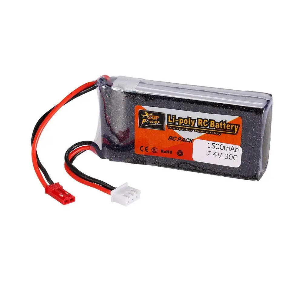 ZOP POWER Lipo батарея для 2S 7 4 V 1500mah 30C JST QAV250 H210 LS180 FPV гоночный RC Квадрокоптер
