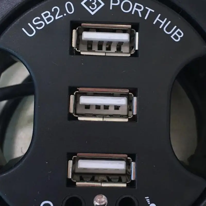 Офисный Компьютерный Настольный usb разветвитель с круглым отверстием 3