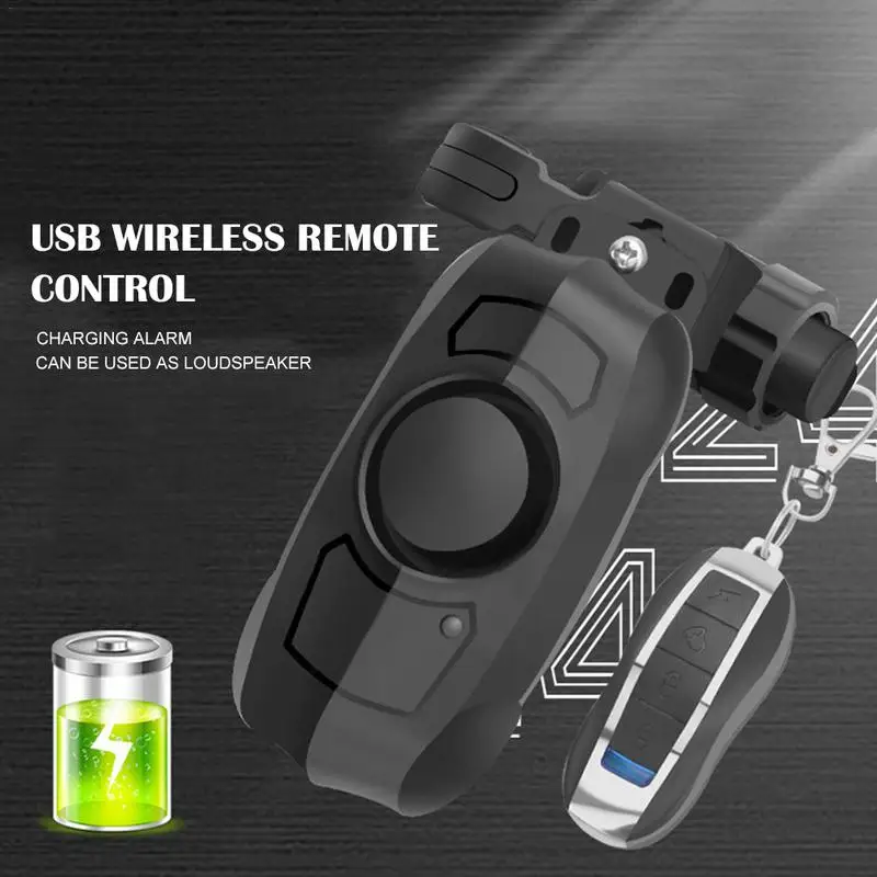 Велосипедная охранная сигнализация сирена с usb зарядкой беспроводное устройство