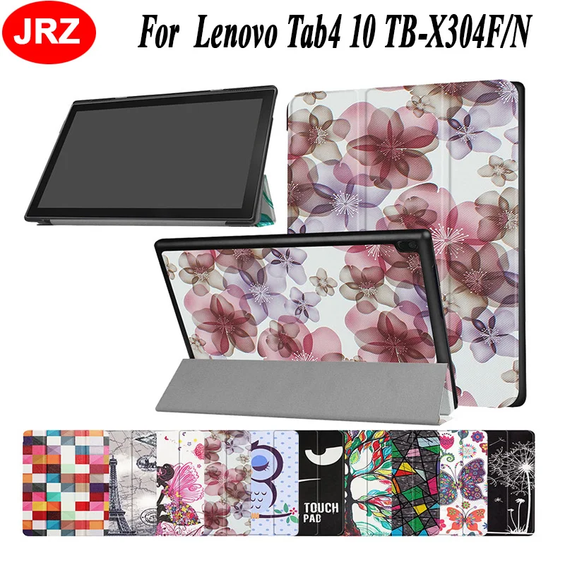 JRZ для Lenovo TAB 4 10 ТБ X304F TB X304N X304L 1 дюйма Чехлы планшетов тройного сложения кожаный