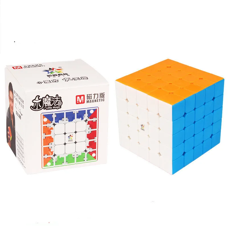 Магнитный кубик Yuxin 5x5x5 без наклеек м Магический 5x5 профессиональный кубический