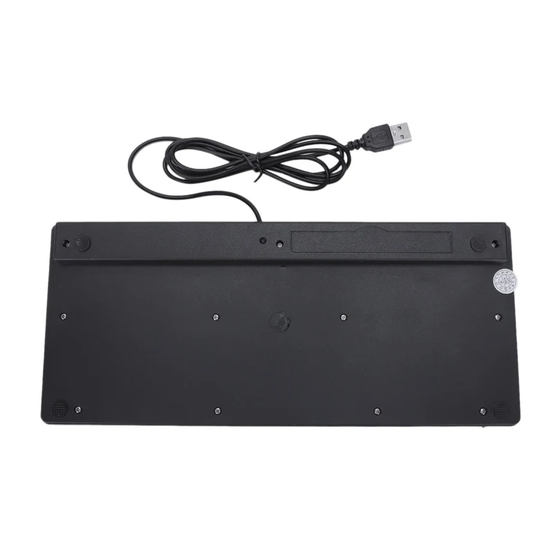 Черный ультра тонкий тихий маленький размер Мини мультимедийная клавиатура для