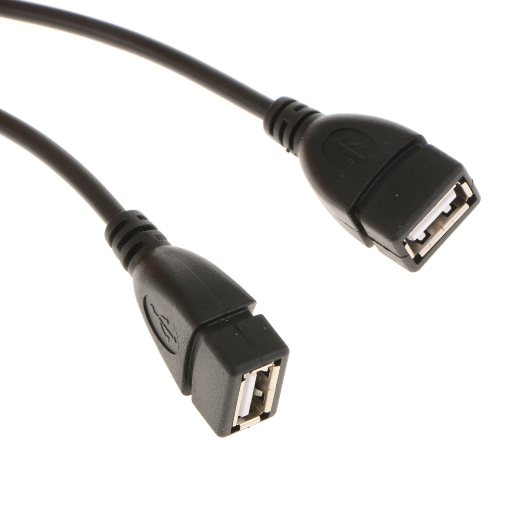 Кабель адаптер MagiDeal USB 2 0 Male Dual Female Jack Y Splitter Hub|Компьютерные кабели и разъемы| |