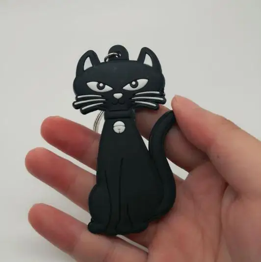 Аниме Kiki's Delivery Service Kiki брелок из ПВХ с животным мультяшным черным котом брелки