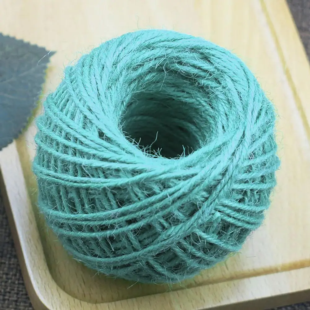 Красочные DIY ручной новый пеньковый Шпагат Веревка Подарочная коробка шнур