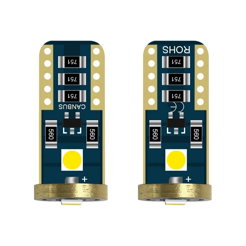 1 шт. высокое качество T10 Светодиодные лампы W5W светодиодные клин 3030 3smd Внутренние